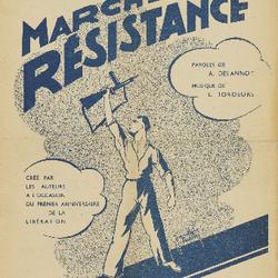 Marche de la résistance : chanson-marche