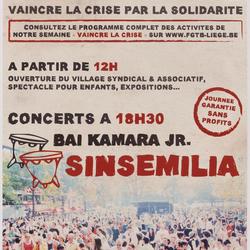 1er mai Fête du travail, Place St-Paul : vaincre la crise par la solidarité