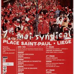 1er mai syndical : Place Saint-Paul, Liège