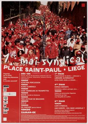 1er mai syndical : Place Saint-Paul, Liège