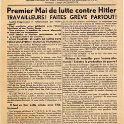 1942-04, n° spécial - Le Drapeau rouge : fondateur Joseph Jacquemotte