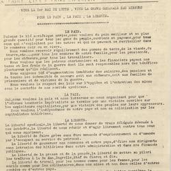 1941-05-01, n° spécial - L'Ouvrier mineur : mineurs ne signez pas le pacte avec Hitler