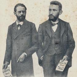Vive le suffrage universel/ E. Vandervelde / C. Demblon / Députés socialistes