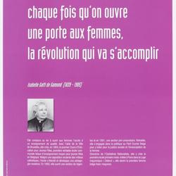 On ne saura jamais, chaque fois qu'on ouvre une porte aux femmes, la révolution qui va s'accomplir : Isabelle Gatti de Gamond