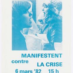 Les femmes manifestent contre la crise : 6 mars '82 15 Pl. Rogier Bruxelles