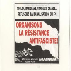 Organisons la résistance antifasciste ! 