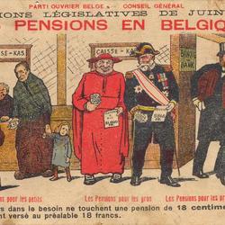 Élections législatives de juin 1912 / Les pensions en Belgique
