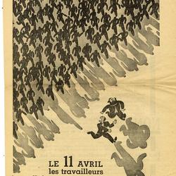 "Assez" / Le 11 avril les travailleurs bruxellois ont été unanimes pour mettre en fuite les rexo-fascistes. Bravo ! Bravo ! Mais tout n'est pas fini... (Lisez au verso)