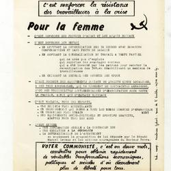 Voter communiste, c'est renforcer la résistance des travailleurs à la crise