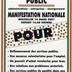 Pour : manifestation nationale, Bruxelles, 14 mars 2001 : secteur public : administrations - entreprises - enseignement