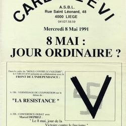 Association interculturelle Carlo Levi : "8 mai : jour ordinaire ?"
