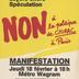 Casse de l'emploi, loyers chers, spéculation : non à la politique de Chirac à Paris : manifestation