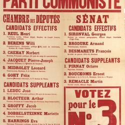 Liste des candidats du Parti communiste